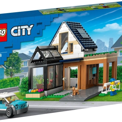 LEGO City - Casa de familie si masina electrica (60398)