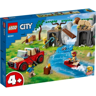 LEGO City - Masina de teren pentru salvarea animalelor (60301)