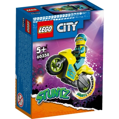 LEGO City - Motocicleta de cascadorie cibernetica (60358)