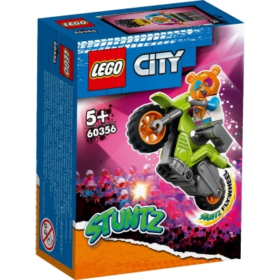 LEGO City - Motocicleta de cascadorie cu urs (60356)
