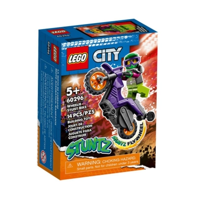 LEGO City - Motocicleta de cascadorie pentru wheelie 60296