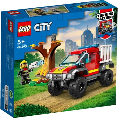 LEGO City - Salvare cu masina de pompieri 4x4 (60393)