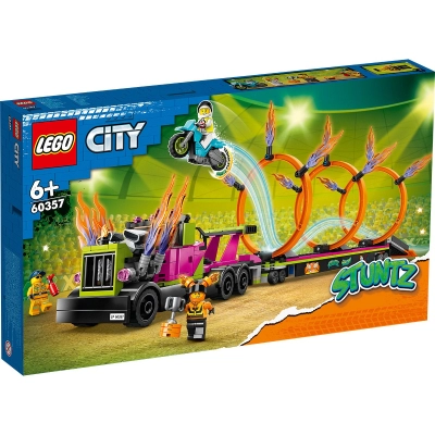 LEGO City Stuntz - Camion de cascadorie si provocarea cercurilor de foc (60357)