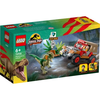LEGO Jurassic Park - Ambuscada asupra unui Dilophosaurus (76958)