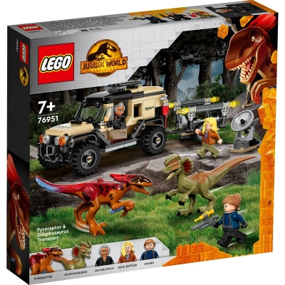 LEGO Jurassic World Transport de Piroraptor si Dilophosaurus (76951)