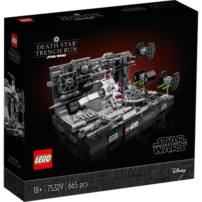 LEGO Star Wars - Diorama zborului prin transeele de pe Death Star (75329)
