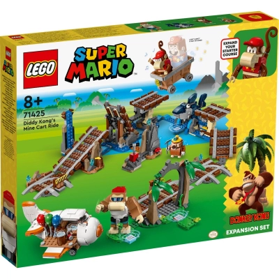 LEGO Super Mario - Set de extindere Plimbarea cu vagonetul minier a lui Diddy Kong (71425)