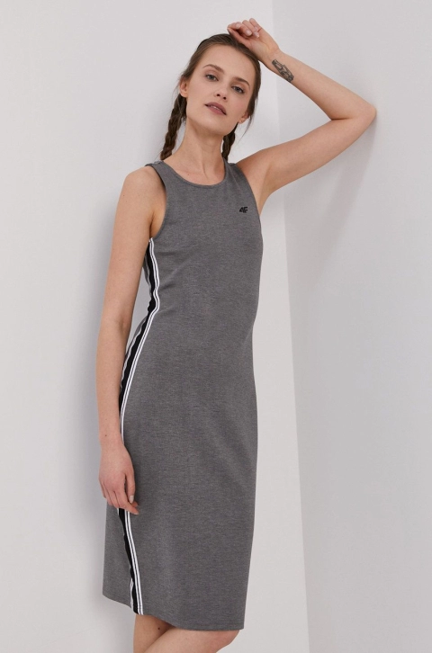 4F Rochie culoarea gri