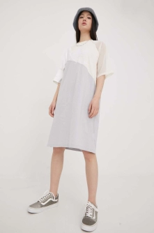 adidas Originals rochie Adicolor HC0636 culoarea gri, mini, oversize