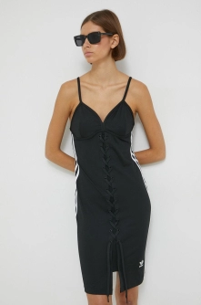 adidas Originals rochie Always Original culoarea negru, mini, mulata