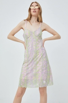 adidas Originals rochie HT5985 culoarea roz, mini, drept