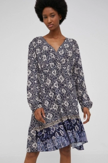 Answear Lab rochie culoarea albastru marin, mini, evazati