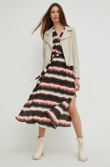 Answear Lab rochie culoarea bej, maxi, evazati