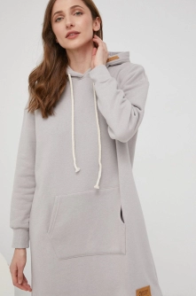 Answear Lab rochie culoarea gri, mini, oversize