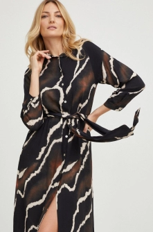 Answear Lab rochie culoarea maro, mini, drept
