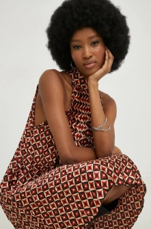 Answear Lab rochie culoarea maro, mini, drept