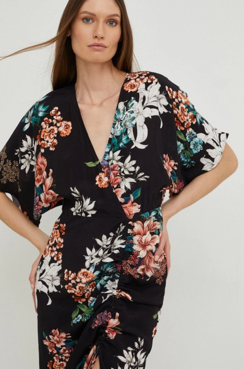 Answear Lab rochie culoarea negru, maxi, drept