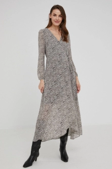 Answear Lab rochie culoarea negru, maxi, evazati
