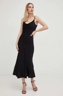 Answear Lab rochie culoarea negru, midi, drept