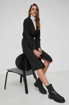 Answear Lab rochie culoarea negru, mini, drept