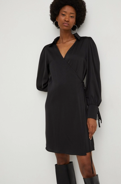 Answear Lab rochie culoarea negru, mini, drept