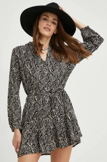 Answear Lab rochie culoarea negru, mini, drept