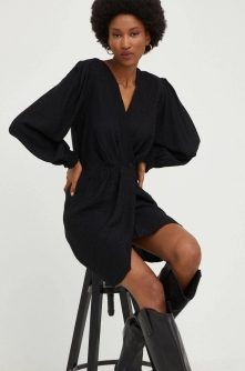Answear Lab rochie culoarea negru, mini, drept