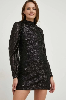 Answear Lab rochie culoarea negru, mini, drept