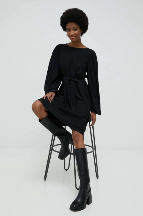 Answear Lab rochie culoarea negru, mini, drept