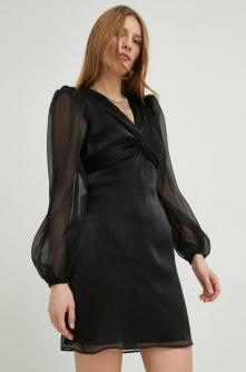 Answear Lab rochie culoarea negru, mini, drept