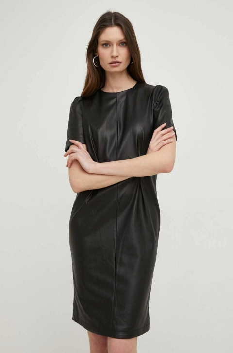 Answear Lab rochie culoarea negru, mini, drept