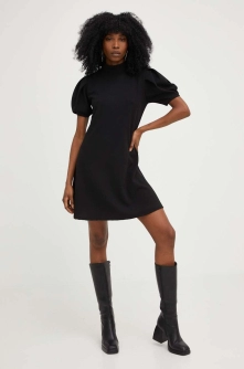 Answear Lab rochie culoarea negru, mini, drept