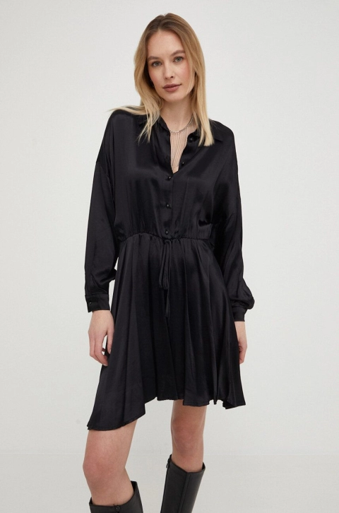 Answear Lab rochie culoarea negru, mini, drept