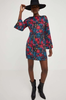 Answear Lab rochie culoarea negru, mini, drept