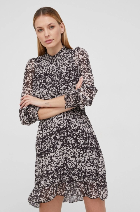 Answear Lab Rochie culoarea negru, mini, evazata