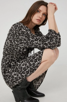 Answear Lab rochie culoarea negru, mini, evazati