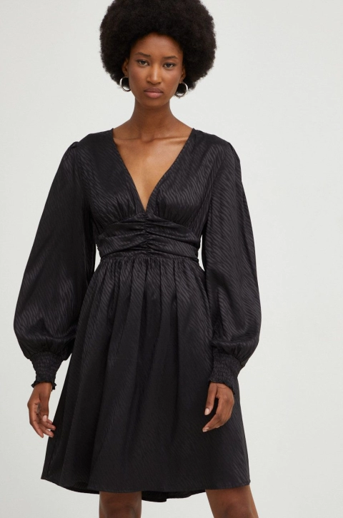 Answear Lab rochie culoarea negru, mini, evazati