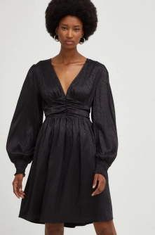 Answear Lab rochie culoarea negru, mini, evazati