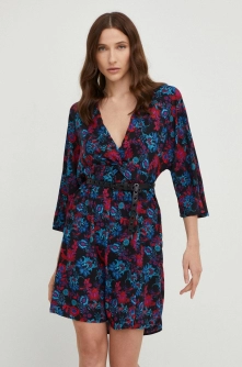 Answear Lab rochie culoarea negru, mini, evazati