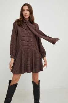 Answear Lab rochie culoarea negru, mini, evazati