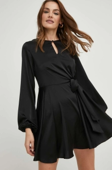 Answear Lab rochie culoarea negru, mini, evazati
