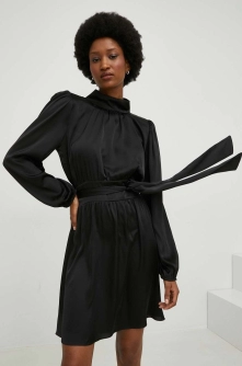 Answear Lab rochie culoarea negru, mini, evazati