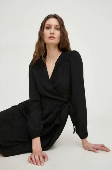 Answear Lab rochie culoarea negru, mini, evazati