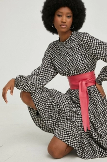 Answear Lab rochie culoarea negru, mini, evazati