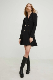 Answear Lab rochie culoarea negru, mini, evazati