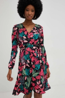 Answear Lab rochie culoarea negru, mini, evazati