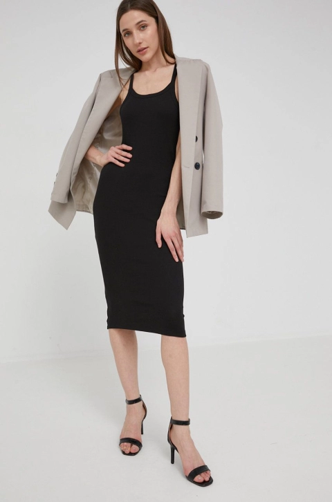 Answear Lab rochie culoarea negru, mini, mulata
