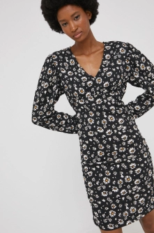 Answear Lab rochie culoarea negru, mini, mulata