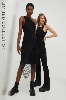 Answear Lab rochie culoarea negru, mini, mulata