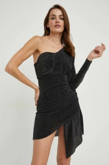Answear Lab rochie culoarea negru, mini, mulata